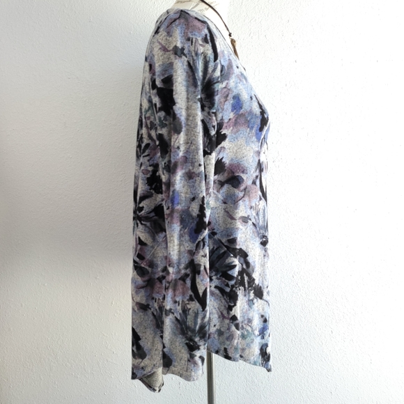 VERA WANG Assymetric Hem Tunic Blouse - Picture 3 of 4